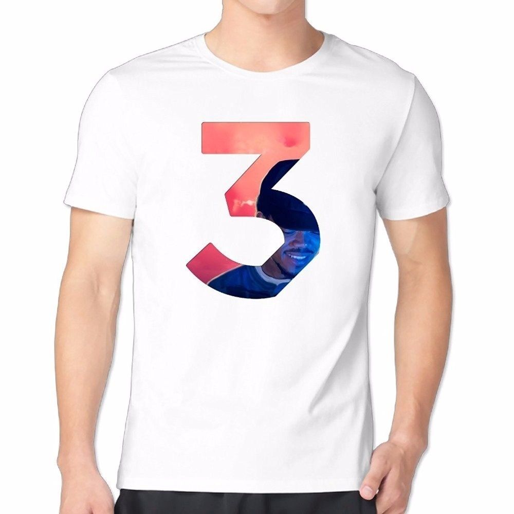 Großhandel 2018 Sommer Herren T Shirt Fashion Print Kurzarm T Shirt Chance The Rapper Nummer 3 Männer Baumwolle O Neck Slim Kurze T Shirts Von Liqyi0304