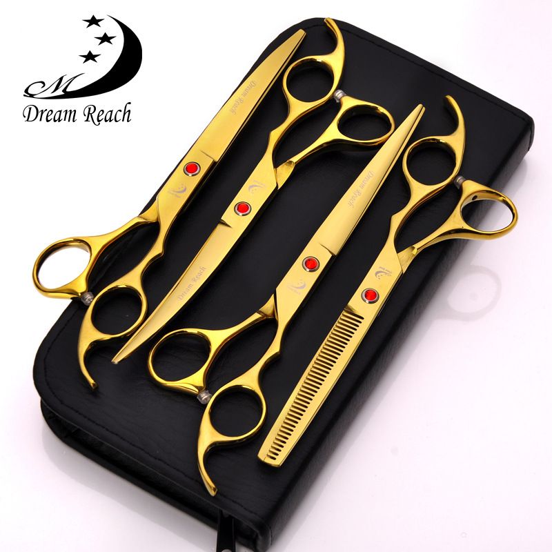 2019 Hairdressing Tools 7.0 Inch Pet Scissors Kits Hair ...