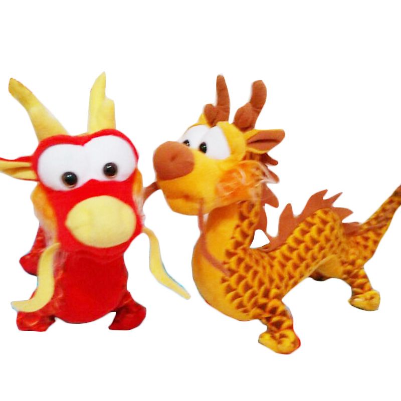 2020 Simulation Dragon Plush Toys Dolls Cartoon Chinese Dragon Toy