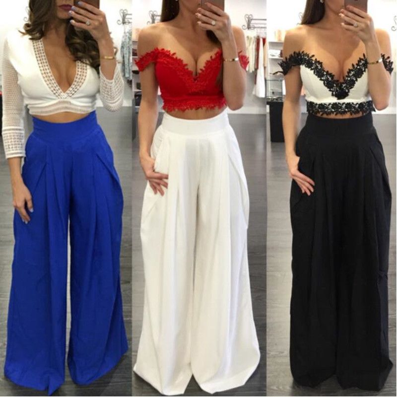 Pantalones Anchos De Tela Para Mujer Online Sales, UP TO 66% OFF |  www.apmusicales.com