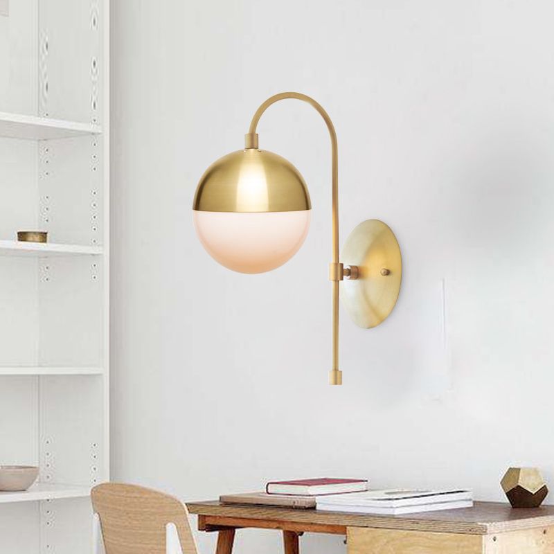 2019 Nordic Copper Wall Lamp Modern Bedroom Led Light Glass 2019 Nordic Copper Wall Lamp Modern Bedroom Led Light Glass Sconce Bathroom Mirror Living Room Makeup Vanity Lights Bedside From