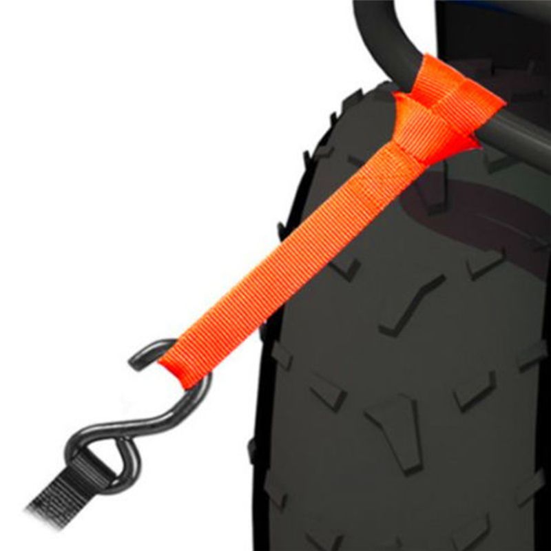 30 X 2.5cm High Strength Nylon Racing Tow Strap Set For Front Or Rear