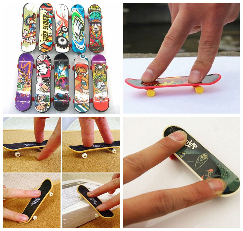 Mini Finger Skateboard Fingerboard TOY Kid Finger Sport Scooter Skate