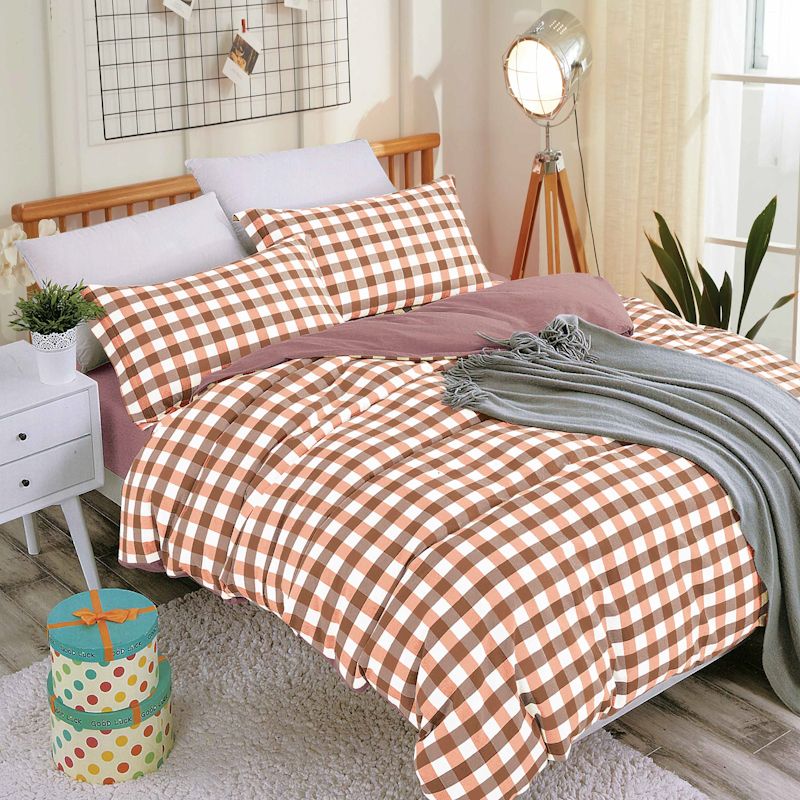 Twill Thick Sanding Duvet Cover Set Bed Sheet Pillowcases Home Twill Thick Sanding Duvet Cover Set Bed Sheet Pillowcases Home Bedding Queen Double Quilt Checks Fml18 Covers From