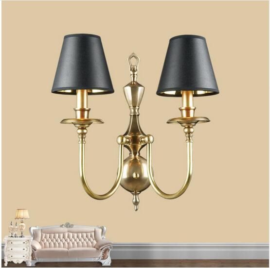 2019 Hotel Large Art Deco Wall Sconce With Lamp Shade Living Room 2019 Hotel Large Art Deco Wall Sconce With Lamp Shade Living Room Restaurant Makeup Copper Candle Lights Arandela Led From Royallamps