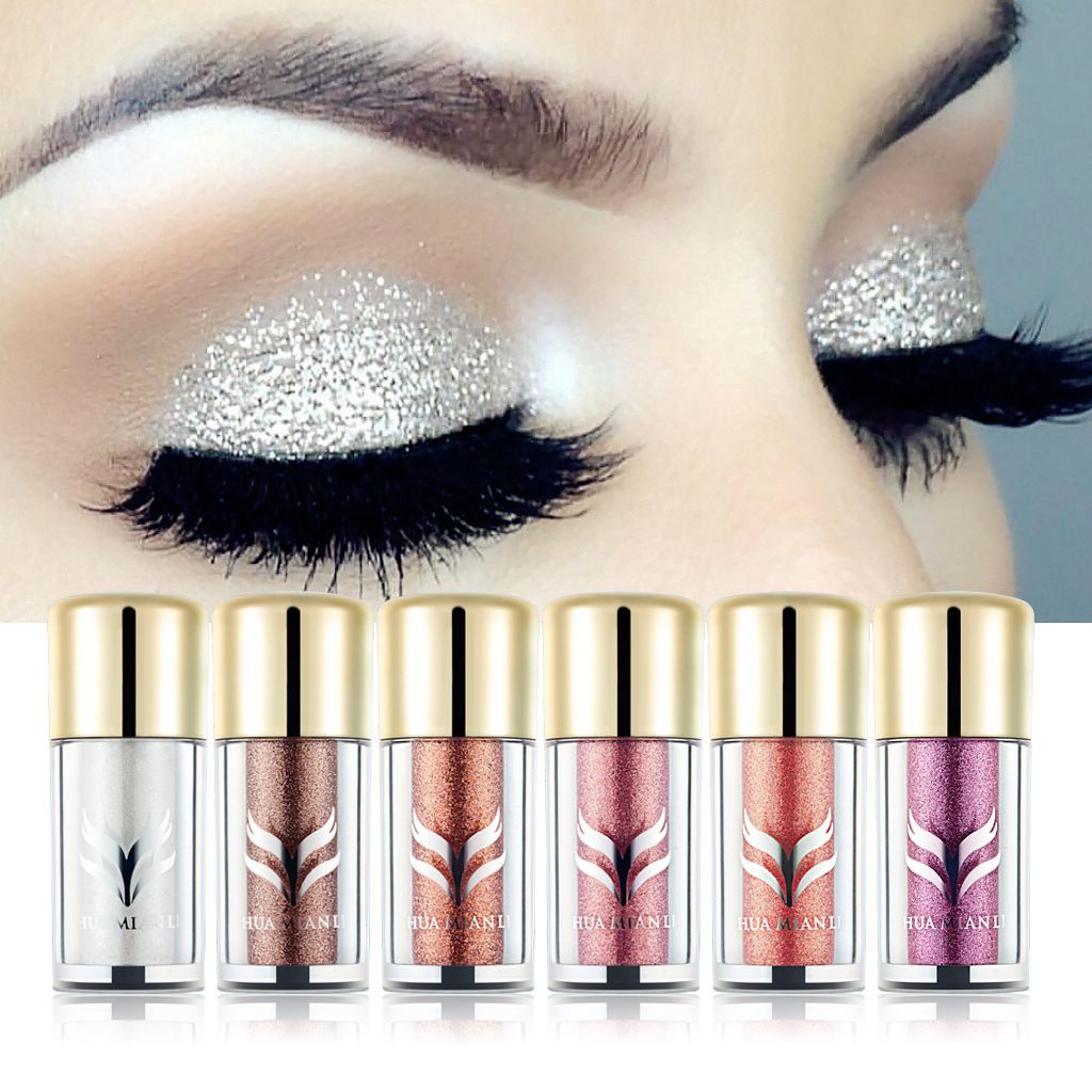 HUAMIANLI Shining Glitter Eyeshadow Waterproof Long Lasting Diamond