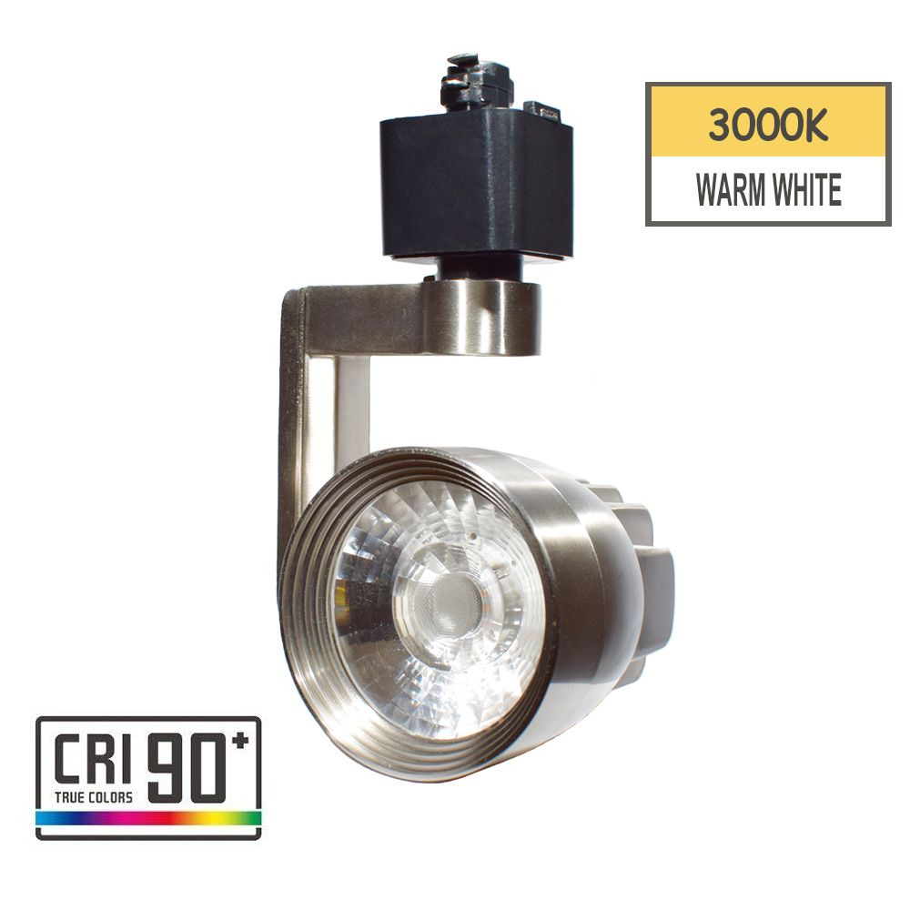 Led Track Light Head Lighting Fixture Integrated Cri90 With 3000k Warm White 110v 12w Adjule Angle H Type System 3 Colors