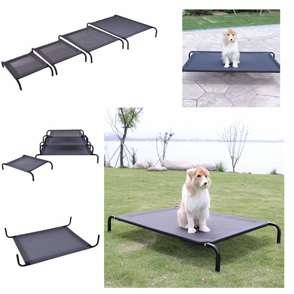 Large Cat Dog Folding Camp Bed Elevated Pet Cot Kennels Indoor Cat Cave Beds Best Carved Wood