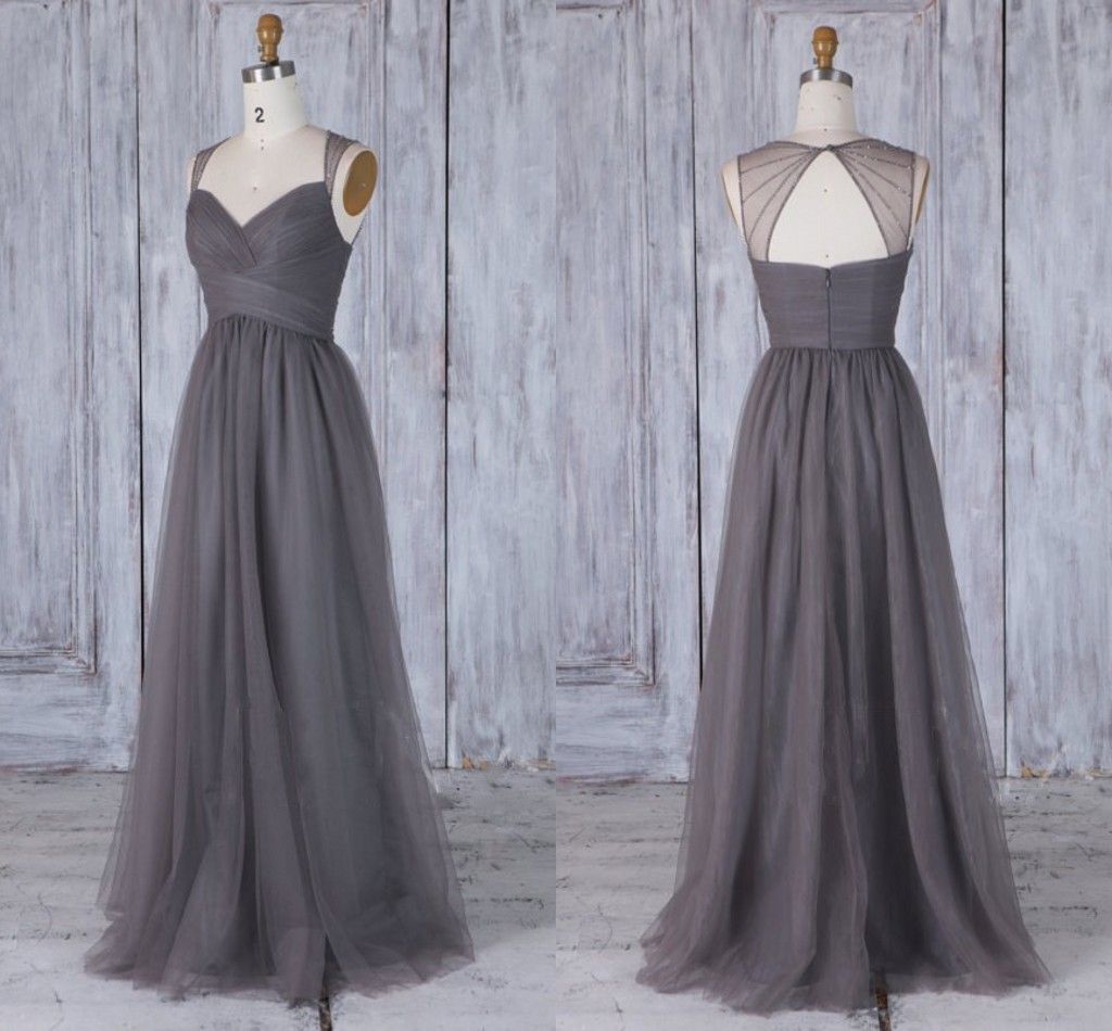 dark gray wedding dress