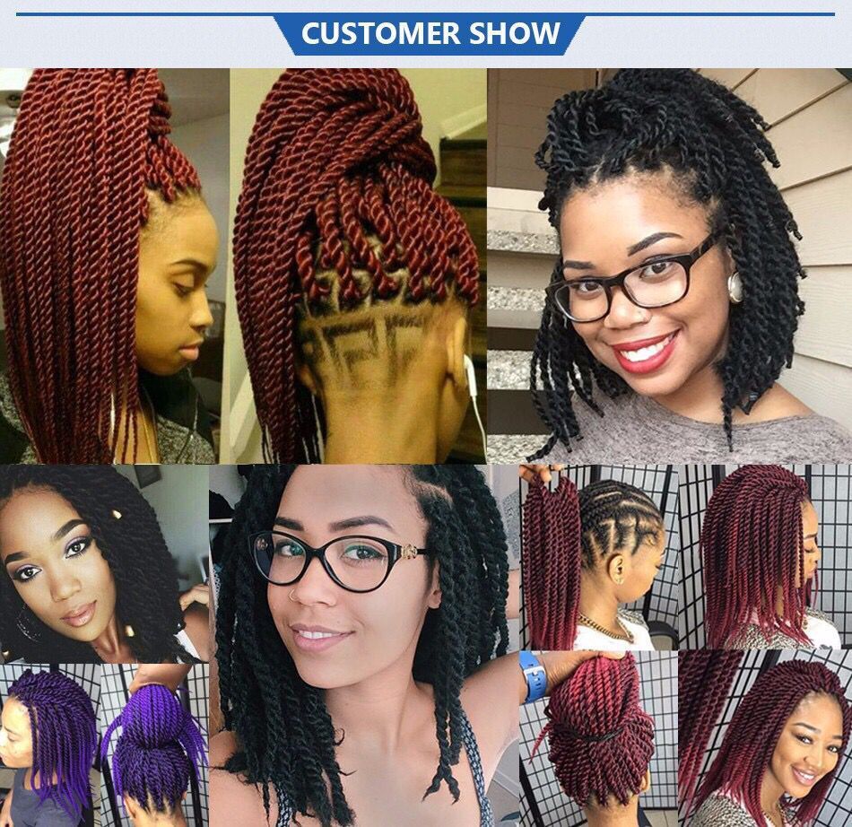 2020 Ombre Senegalese Twist Hair Box Braids 20 Strands 14