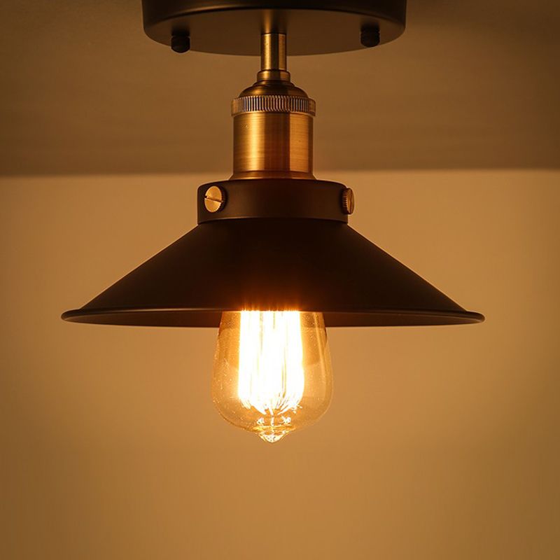 2019 Loft Edison Vintage Ceiling Lamp Fixture Retro Kitchen 2019 Loft Edison Vintage Ceiling Lamp Fixture Retro Kitchen Lights Simple Aisle Hallway Light Metal Shades Diameter 22cm From Alluring