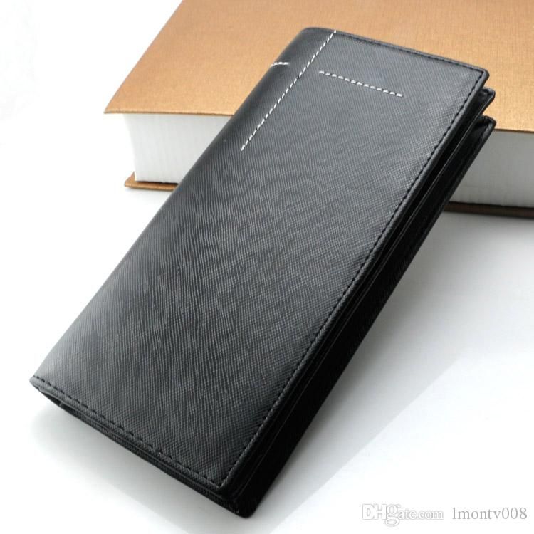 Luxury MB Designer Famous Luxury Brand Genuine Leather Mens Wallets Clutch Purse