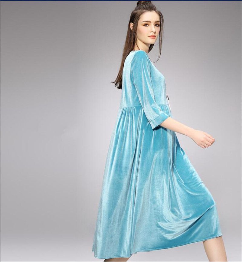 Acquista Taglie Forti M 5XL 6XL 7XL Abito Invernale Donna ...