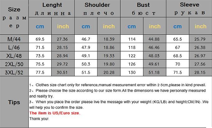 european jacket sizes to us