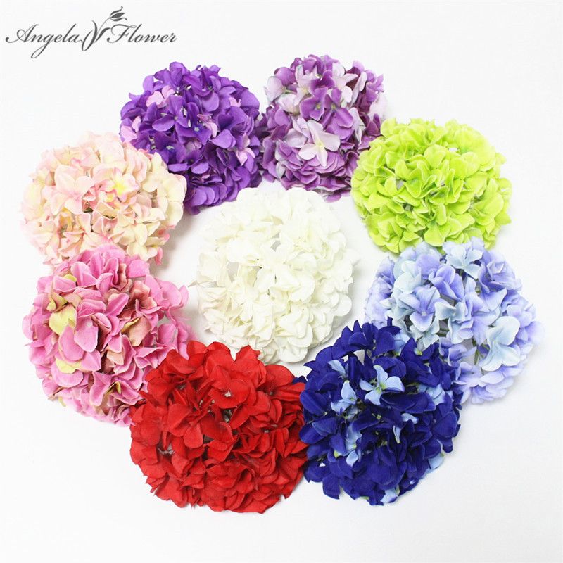 2018 High Quality Diy Silk Sea Hydrangea Flower Heads Artificial 2018 High Quality Diy Silk Sea Hydrangea Flower Heads Artificial Wall Home Party Wedding Garden Decor Fake Flores Rowfrom Anna Colorfullife