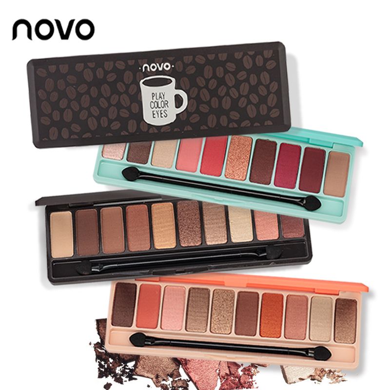 Download NOVO Fashion Eyeshadow Palette Matte EyeShadow Palette Glitter Eye Shadow MakeUp Nude MakeUp Set ...