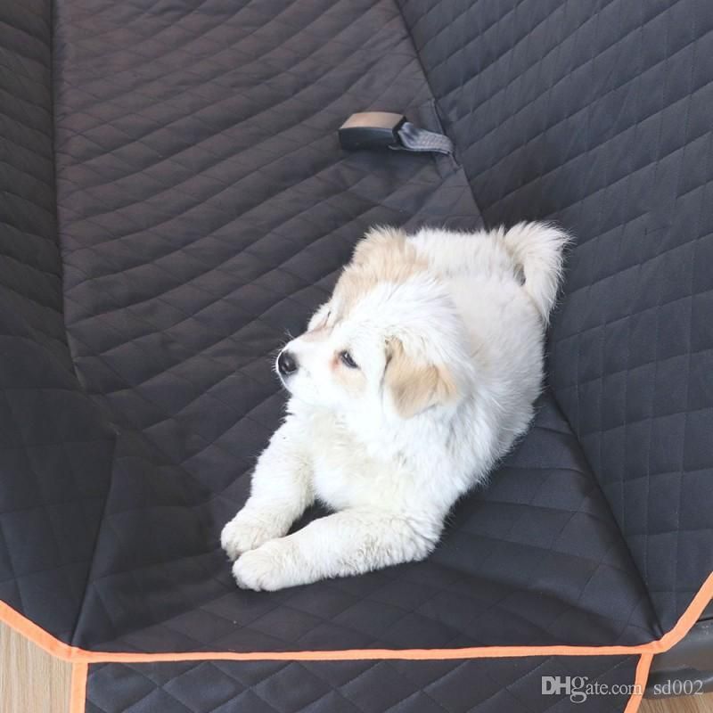 Black Pet Waterproof Mat Portable Travel Dog Car Seats Covers Oxford Cloth Puppy Seat Cushion High Quality 55zy3 Bb