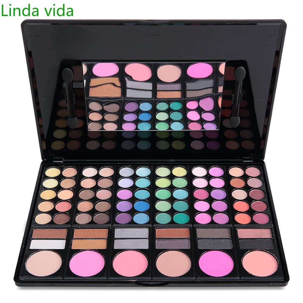 LINDAVIDA Eye Shadow Disk Eye Shadow Earth Color Makeup Plate Pearl