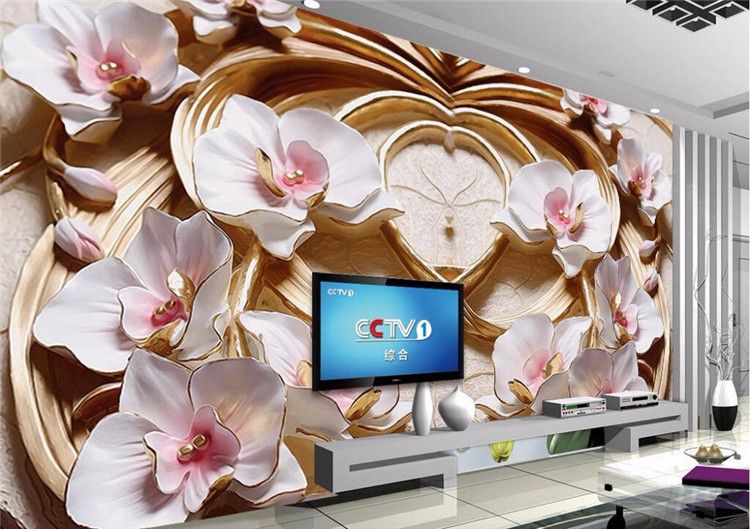 custom wallpaper 3d floral relief tv background wall butterfly ornament wallpaper living room bedroom 3d wallpaper desktop wallpapers free desktop different types of wallpapers for desktop
