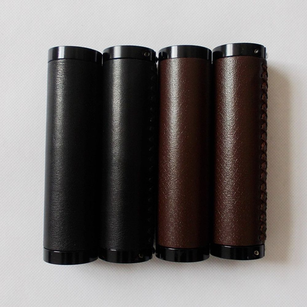 leather bike handle grips