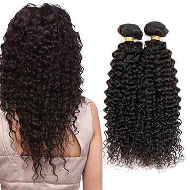 100g Piece 8 26 Virgin Indian Wavy Hair Natural Black Kinky Curly