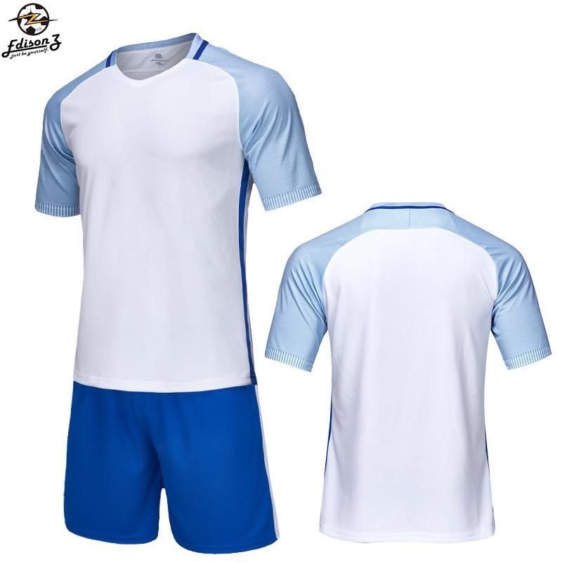 2019 Blank Football Jerseys Football Uniform Men Soccer Training Suit Running Sportswear