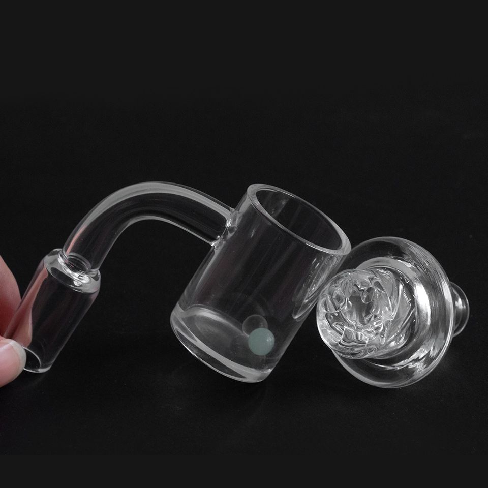 2019 2018 25mm Spin Quartz Banger Set With And Spinning Carb Cap And