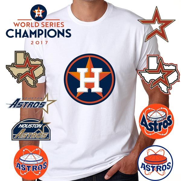 Houston Astros Shirts Men Women Kids Toddlers Boys Girls Tshirts Astro's Tees Tshirt Pure White