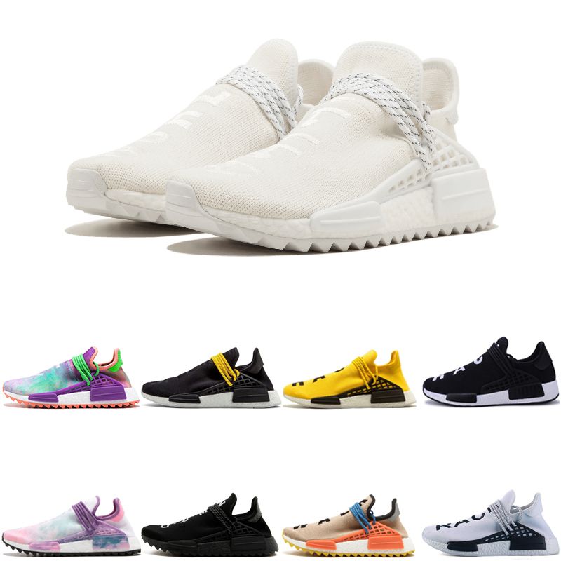 High Quality Cheap Human Race HU Trail Running Shoes Men Women Pharrell Williams Holi Blank 