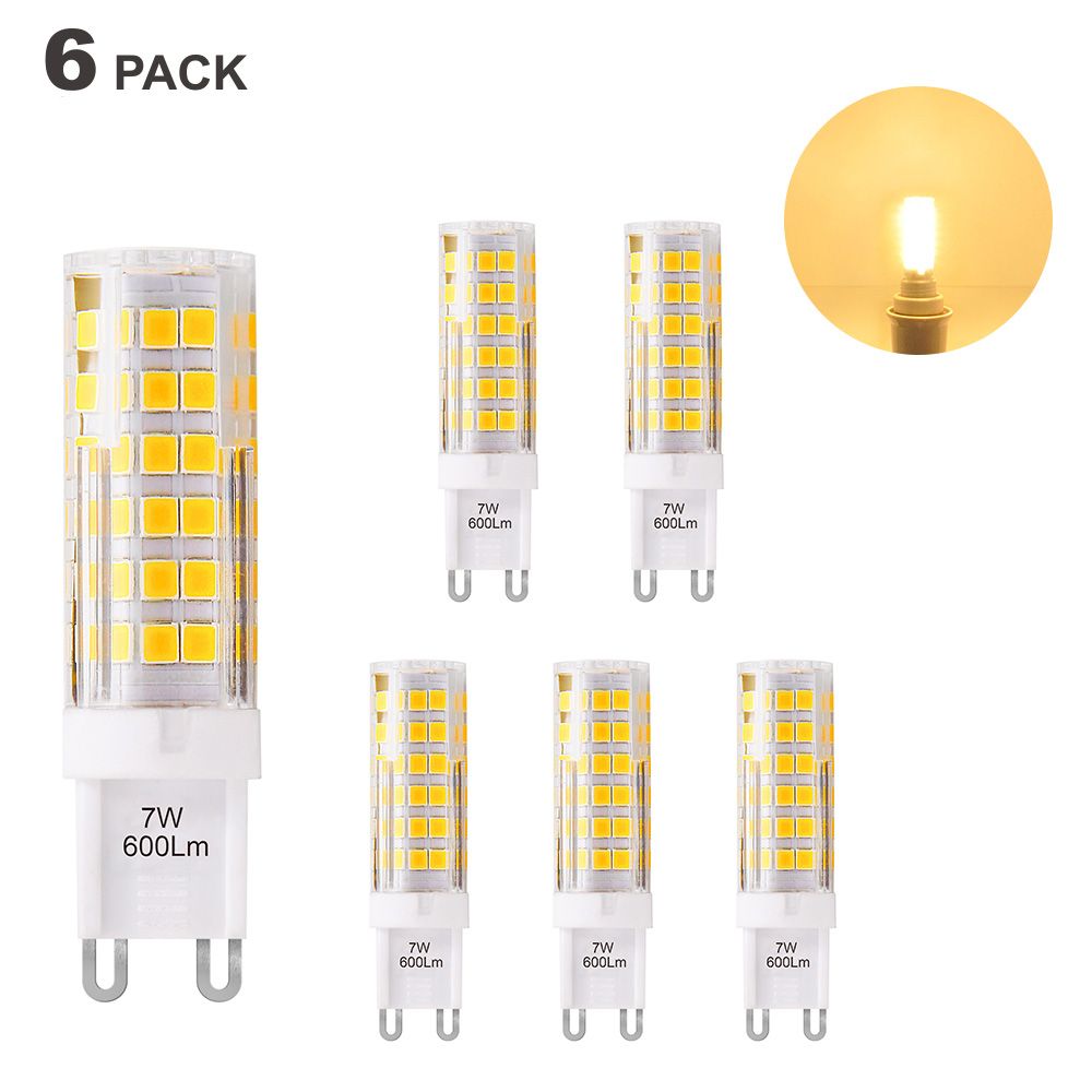 Super Bright 7w G9 Gu9 Miniature Led Light Capsule Corn Lamp Bulbs Super Bright 7w G9 Gu9 Miniature Led Light Capsule Corn Lamp Bulbs Warm White 3000k Ac110 120v 60w Halogen Lighting Bulb H11 Headlight