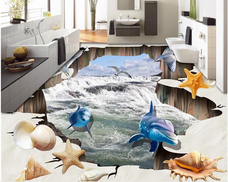 Decorative Floor Painting Custom 3d Stereoscopic Vinyl Flooring Decorative Floor Painting Custom 3d Stereoscopic Vinyl Flooring Waterproof Beach S Valley Wallpaper Hd Free Wallpapers