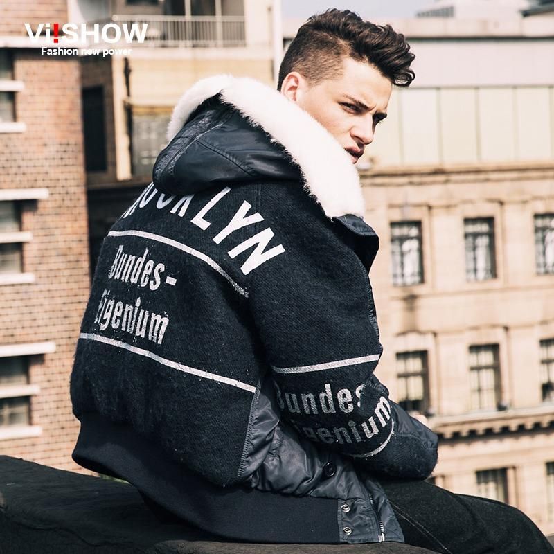2019 Wholesale Viishow Winter Jacket Men Casual Brand Hip Hop Coat Men Hoody Print Jacket ...