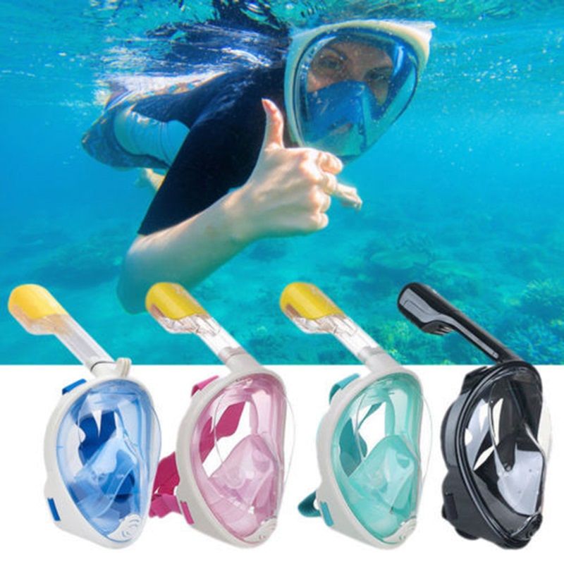 Snorkeling Diving Mask Set Full Face Snokel Mask Underwater Swimming