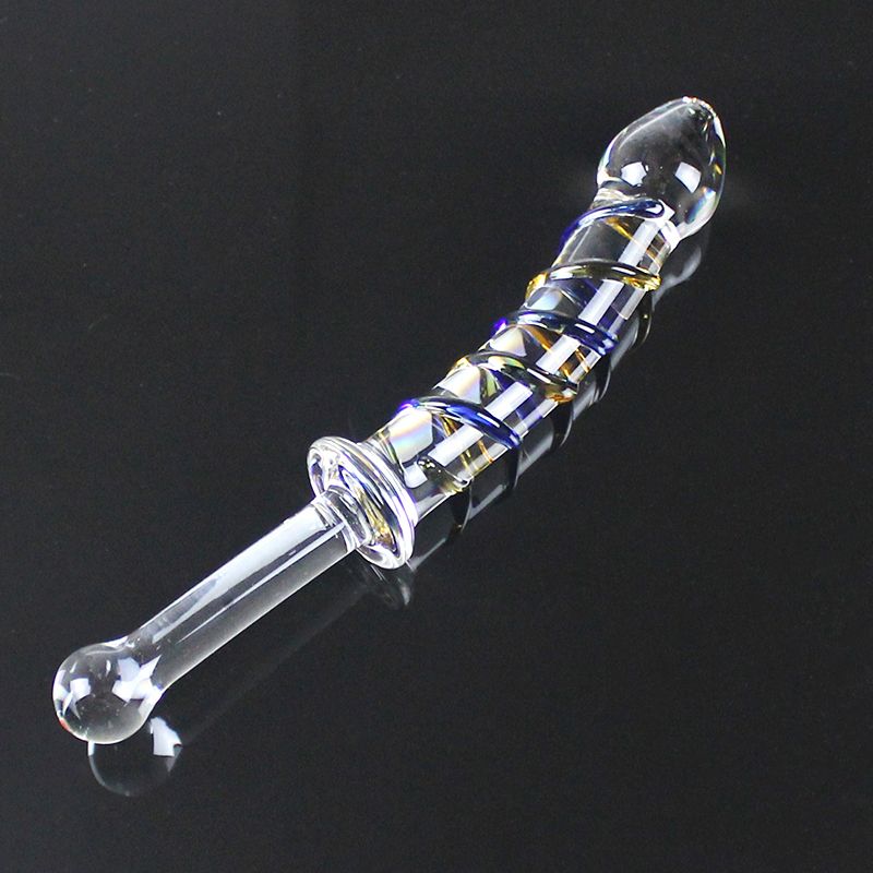 Big Pyrex Glass Dildo Glass Artificial Penis Dick Double