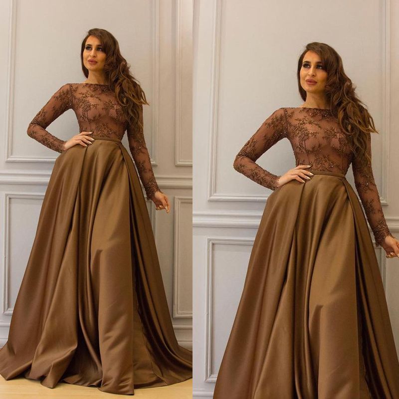 chocolate prom dress