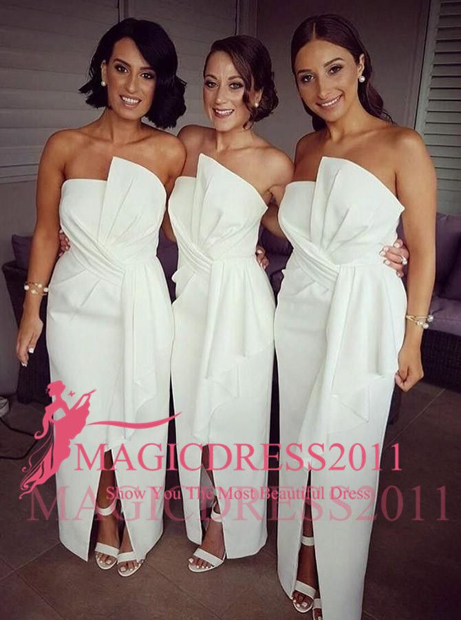 midi length bridesmaid dresses