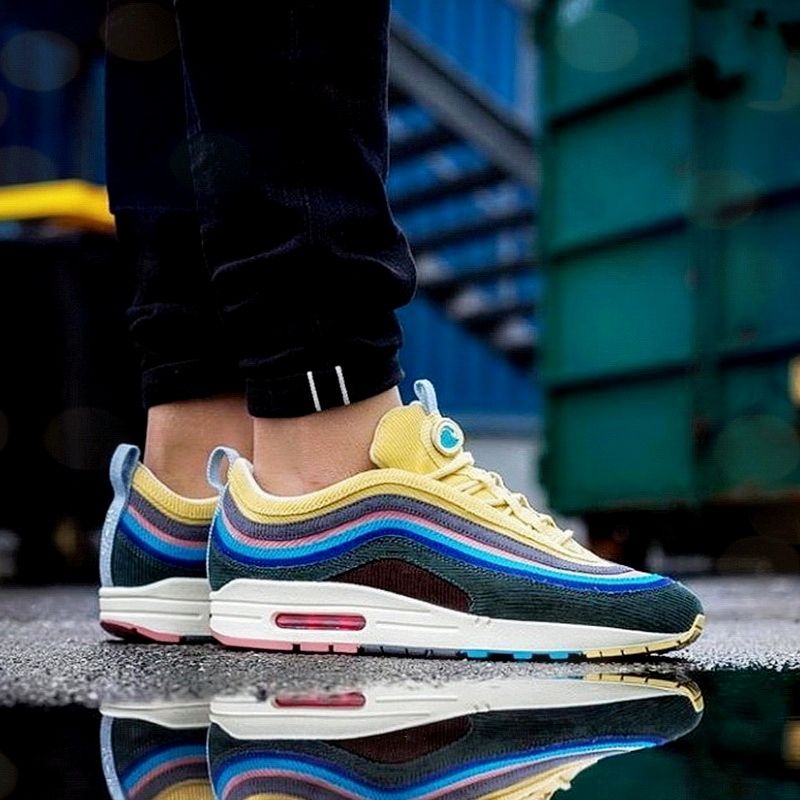 Top 97 Sean Wotherspoon 2018 Mens 97s Multi Rainbow Running Shoes Women Boots Fashion Sports 