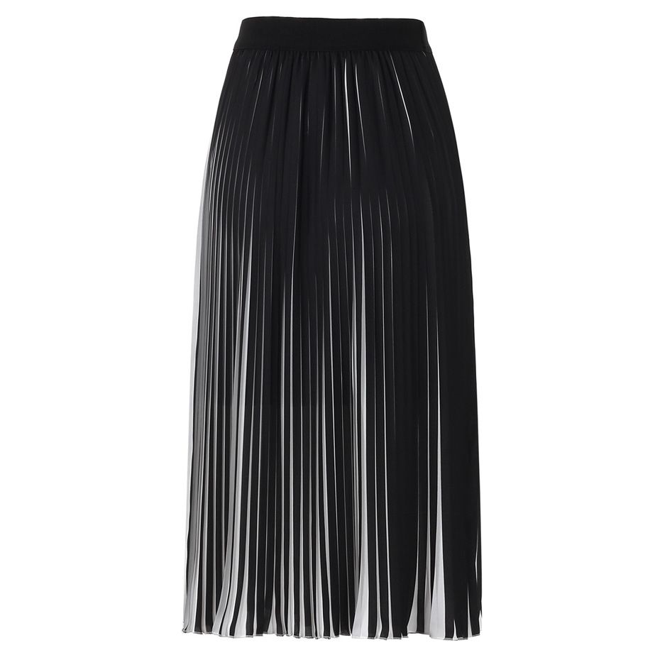 2021 Casual Pleated Skirts Womens Autumn 2017 New Fashion Chiffon Long