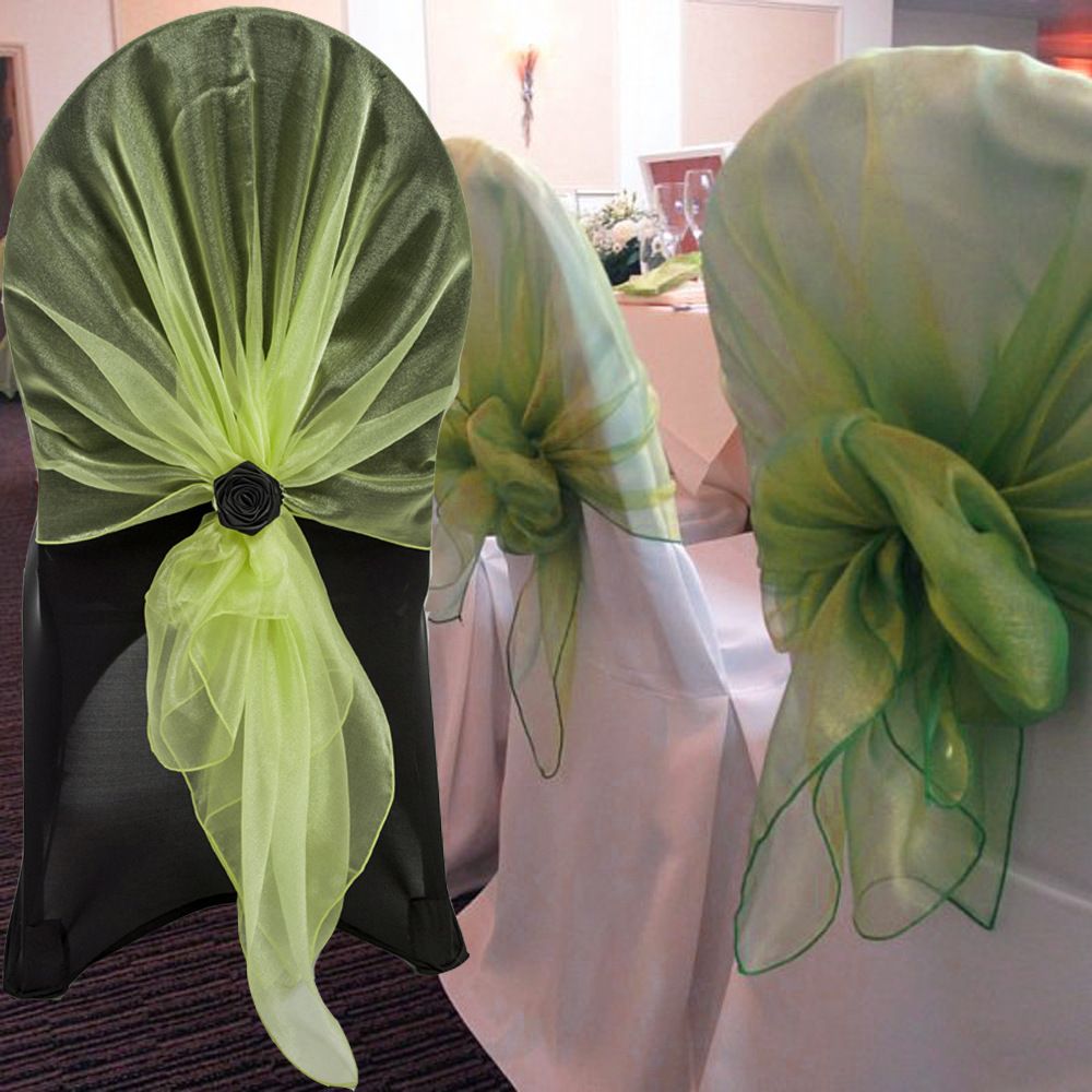 65CM*275CM Organza Wedding Chair Sashes High Quality Bridal Sash DIY Chair Decor Bow Sash For ...