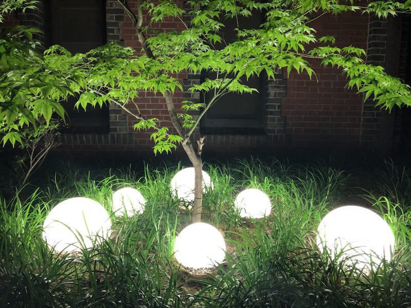 Outdoor Solar Light Garden Waterproof Class Ip67 Adjule 8 Colour Mood Powered Round Lamp