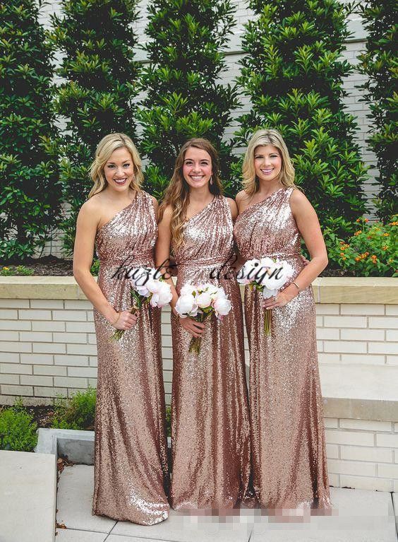 champagne rose bridesmaid dresses