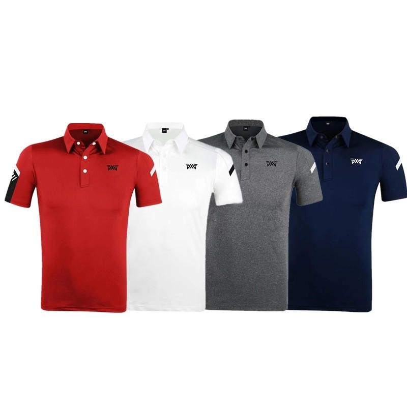 New Male PXG Sport Golf Tshirt Short Sleeve Outdoor Sport Training