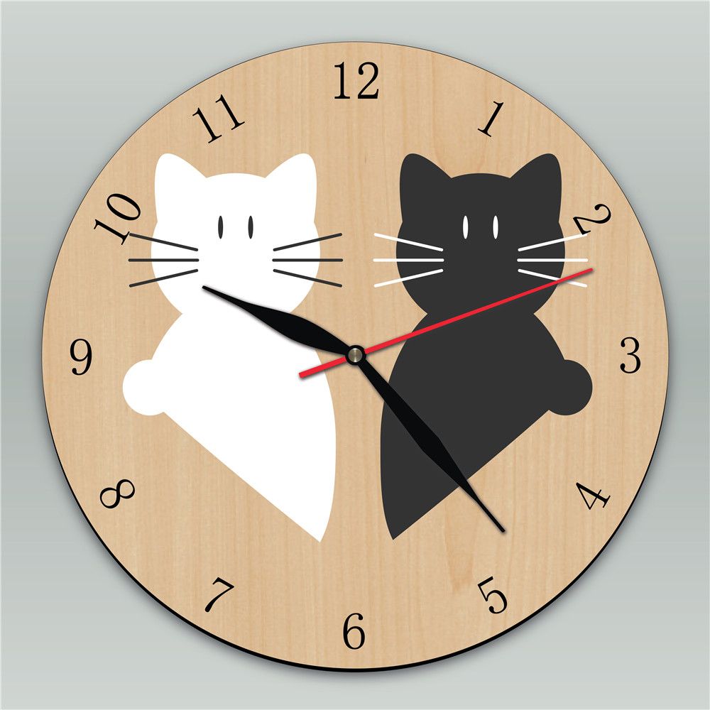 office clock wall howard miller black and white two cats modern design wooden wall clock office personalised clocks to buy online from dg88090431 office clock wall howard miller black and white two cats modern design wooden wall clock office personalised clocks to buy online from dg88090431