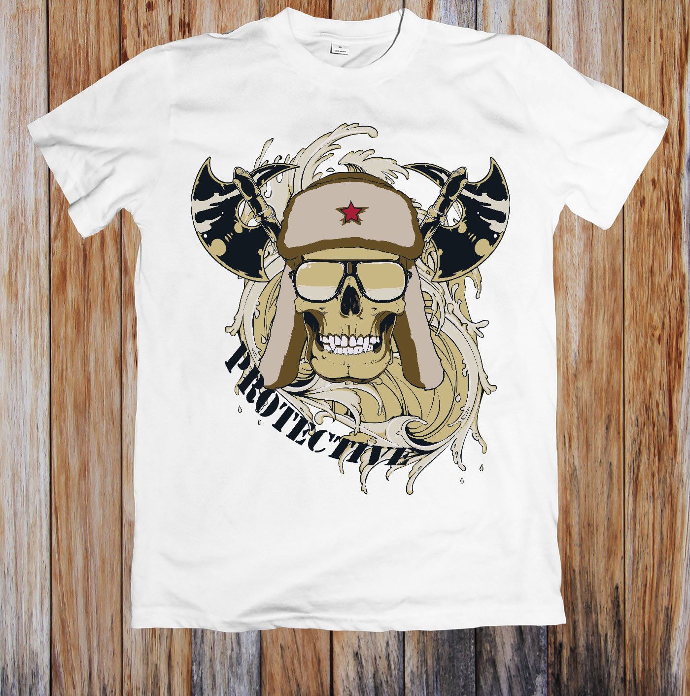 protective skull funny unisex t shirt wholesale top tee basic the