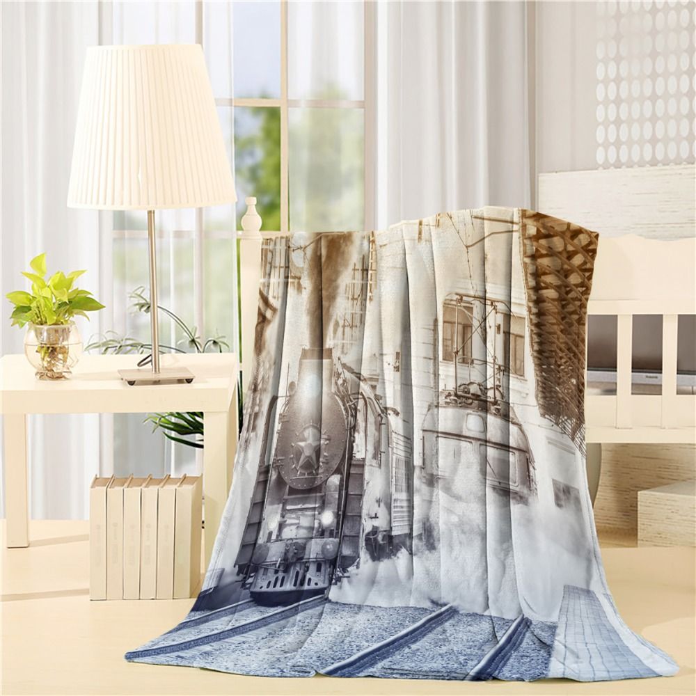 Flannel Throw Blanket Bedding Blankets Offer Soft Feel And Cozy Flannel Throw Blanket Bedding Blankets Offer Soft Feel And Cozy Warmth Vintage Steam Engine Train Leopard Print Electric From