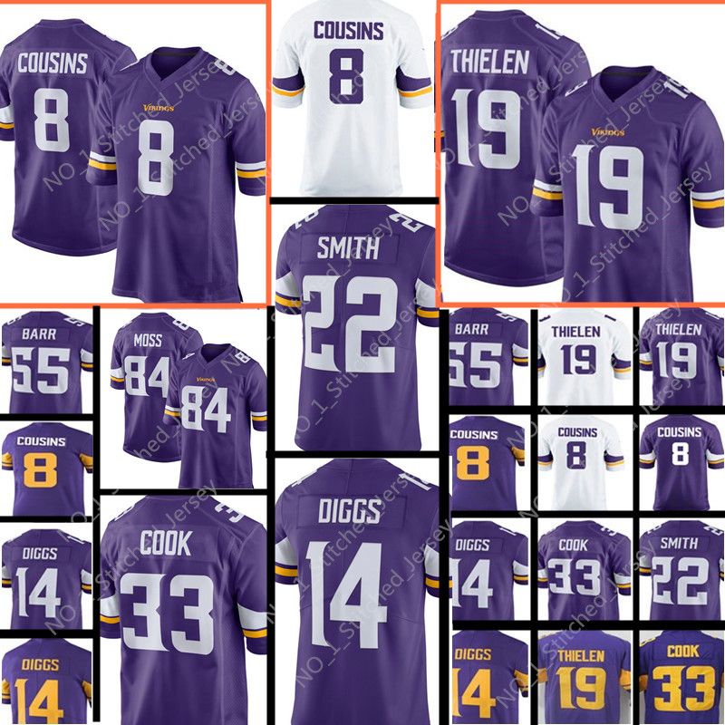 2019 Minnesota Vikings 19 Adam Thielen 8 Kirk Cousins
