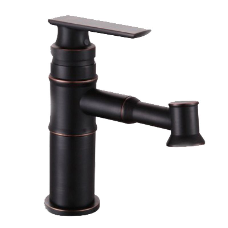 European Kitchen Faucets Antique Black Bathroom Faucet Pull Out Single Handle Hole Swivel Sink Tap Hot Cold Deck Mounted