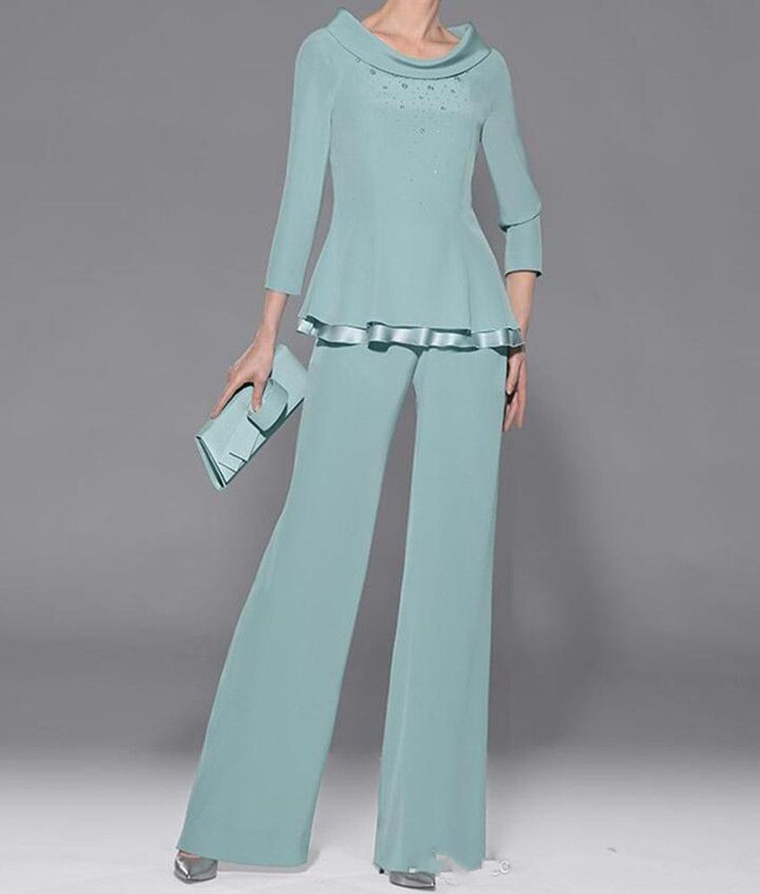 elegant mother of the bride pant suits