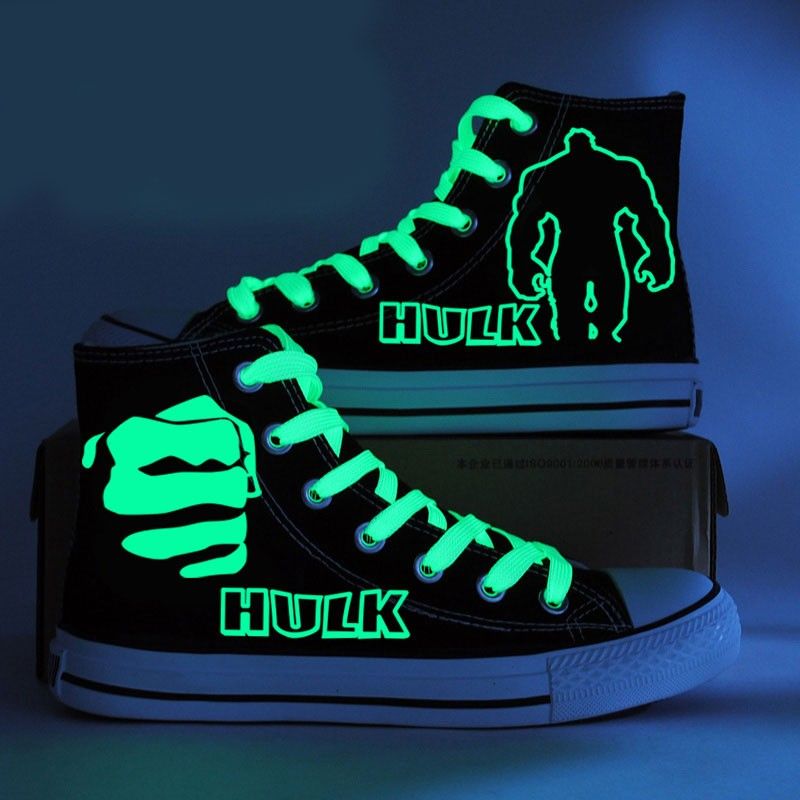 Hulk Luminous High Tops Canvas Shoes Sneakers Sports Shoes Unisex