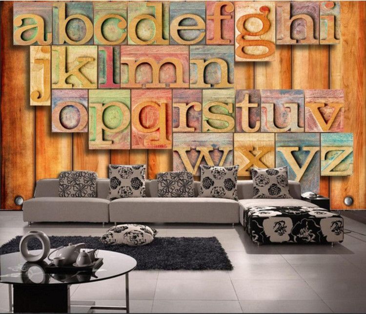 Retro- Art und Weise 3d englische Alphabet dreidimensionale Persönlichkeit Tapete Wohnzimmer Bar Cafe Hintergrund Wand industrielle Wind Tapete Retro- Art und Weise 3d englische Alphabet dreidimensionale Persönlichkeit Tapete Wohnzimmer Bar Cafe Hintergrund Wand industrielle Wind Tapete